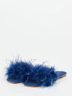 – Damen-Slides aus Fell in Tinten-Andrea Sabatini Hot