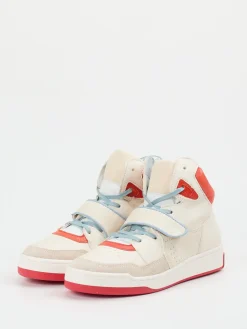 – High-Top Sneaker aus Kalbleder cremeweiß-Andrea Sabatini Outlet