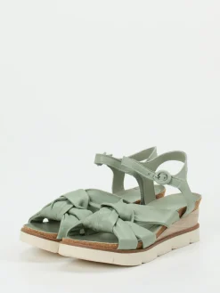 – Keilsandalette aus Lammleder salbei-Andrea Sabatini Outlet