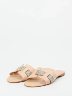– Pantolette aus Kalbleder Nude-Rosa-Andrea Sabatini Hot