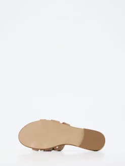 – Pantolette aus Veloursleder Sandbeige-Andrea Sabatini