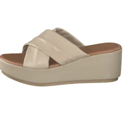 – Plateau-Pantolette aus Kalbleder Beige-Andrea Sabatini