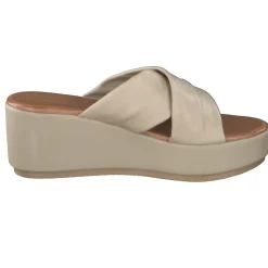 – Plateau-Pantolette aus Kalbleder Beige-Andrea Sabatini