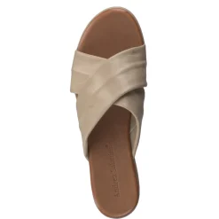 – Plateau-Pantolette aus Kalbleder Beige-Andrea Sabatini