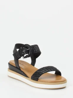 – Plateausandale aus Flechtleder-Andrea Sabatini