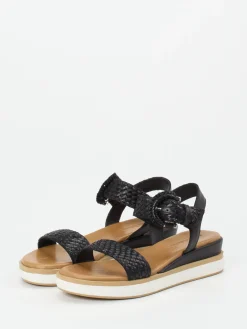 – Plateausandale aus Flechtleder-Andrea Sabatini