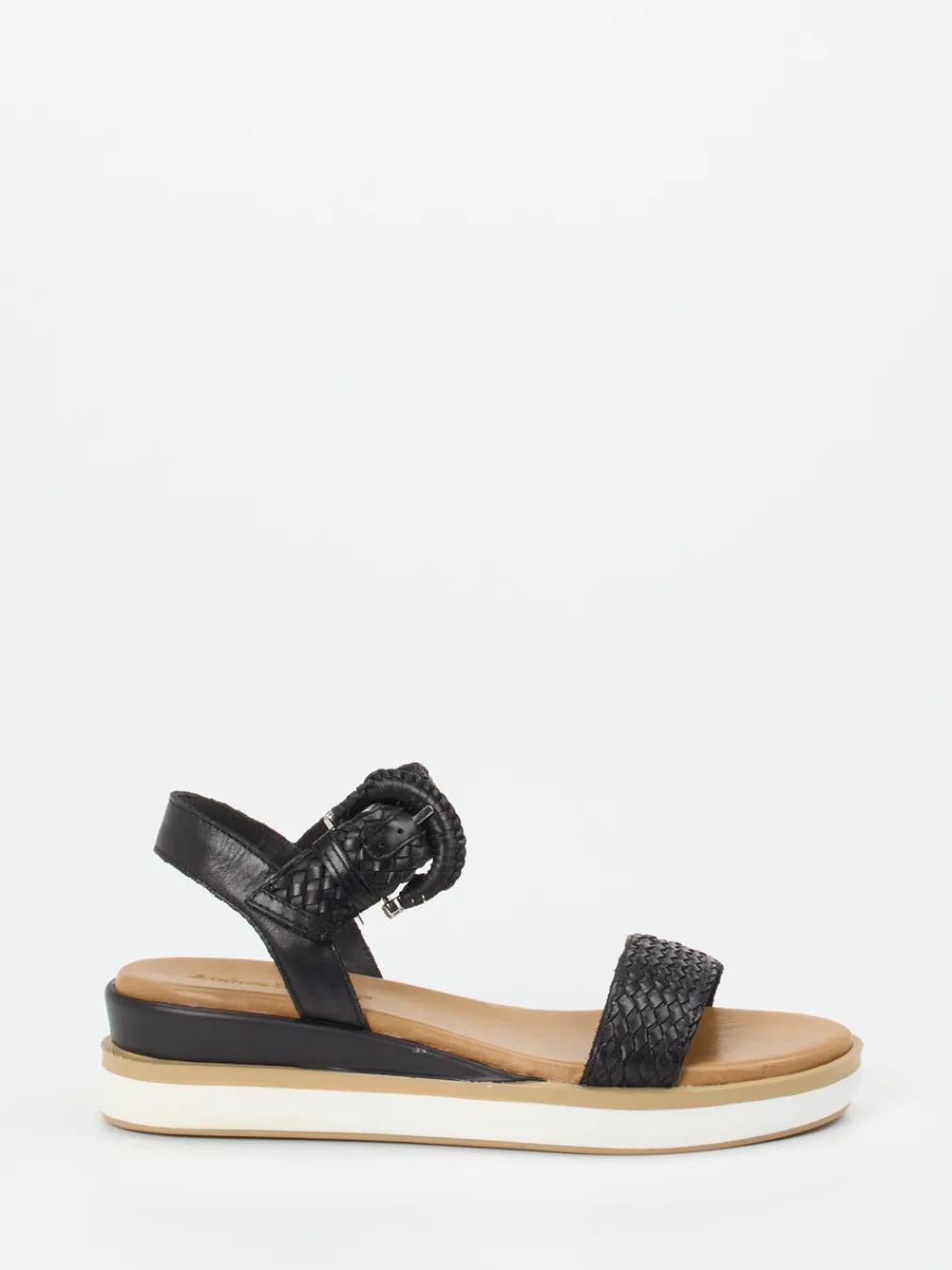 – Plateausandale aus Flechtleder-Andrea Sabatini