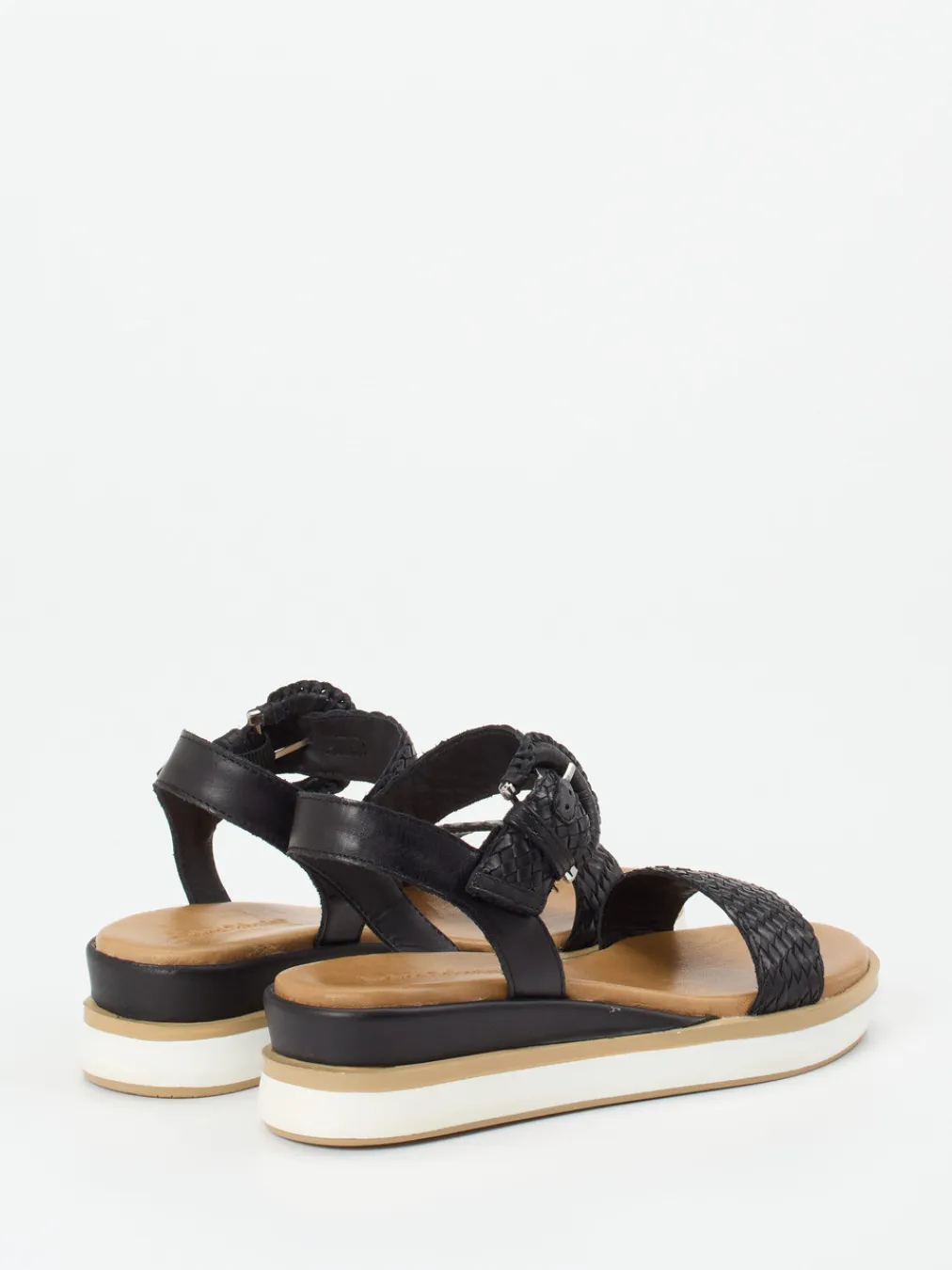 – Plateausandale aus Flechtleder-Andrea Sabatini