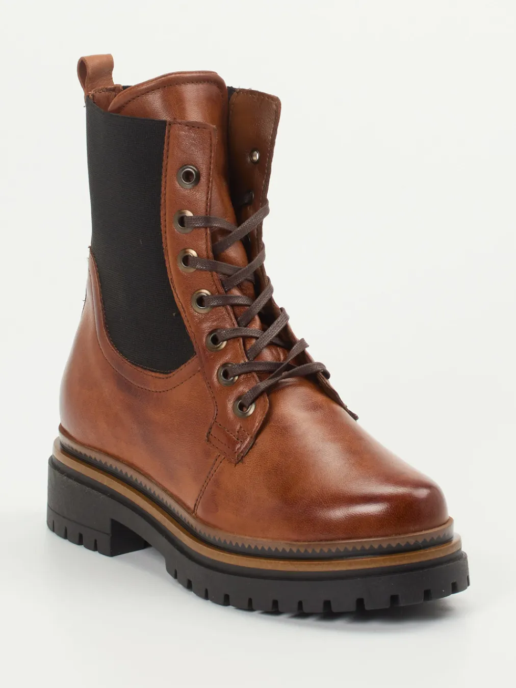 – Schnürboots aus Kalbleder cognac-Andrea Sabatini New