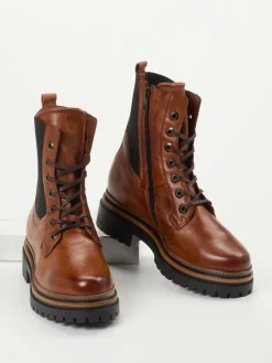 – Schnürboots aus Kalbleder cognac-Andrea Sabatini New