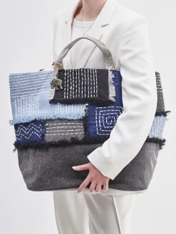 – Shopper aus Textil im Patchwork-Design-ANOKHI Sale