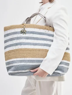 – Shopper aus Textil im Streifen-Design-ANOKHI Best