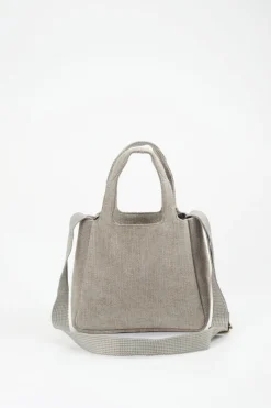 – Shopper aus Textil in Steingrau-ANOKHI New