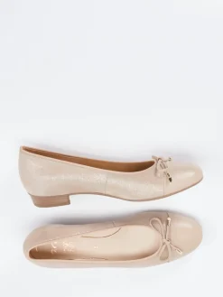 – Ballerinas aus Metallicleder glänzend-Ara New