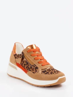 – Chunky Sneaker aus geprägtem Leder-Ara New