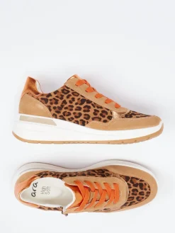 – Chunky Sneaker aus geprägtem Leder-Ara New