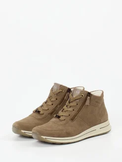 – High-Top Sneaker aus Veloursleder-Ara