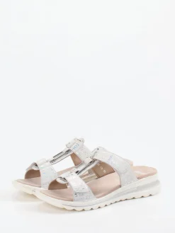 – Komfort-Pantolette aus geprägtem Leder-Ara New