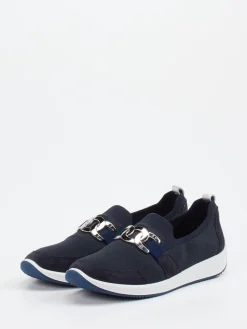 – Komfort-Slipper aus Stretch und Veloursleder-Ara Discount