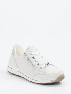 – Komfort-Sneaker aus geprägtem Leder Offwhite-Ara Sale