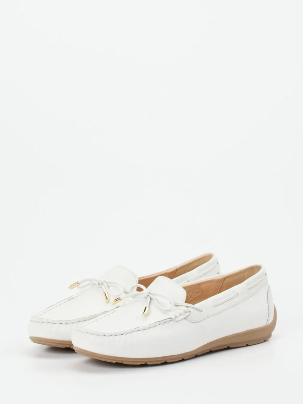 – Mokassin aus Hirschleder in Offwhite-Ara Hot