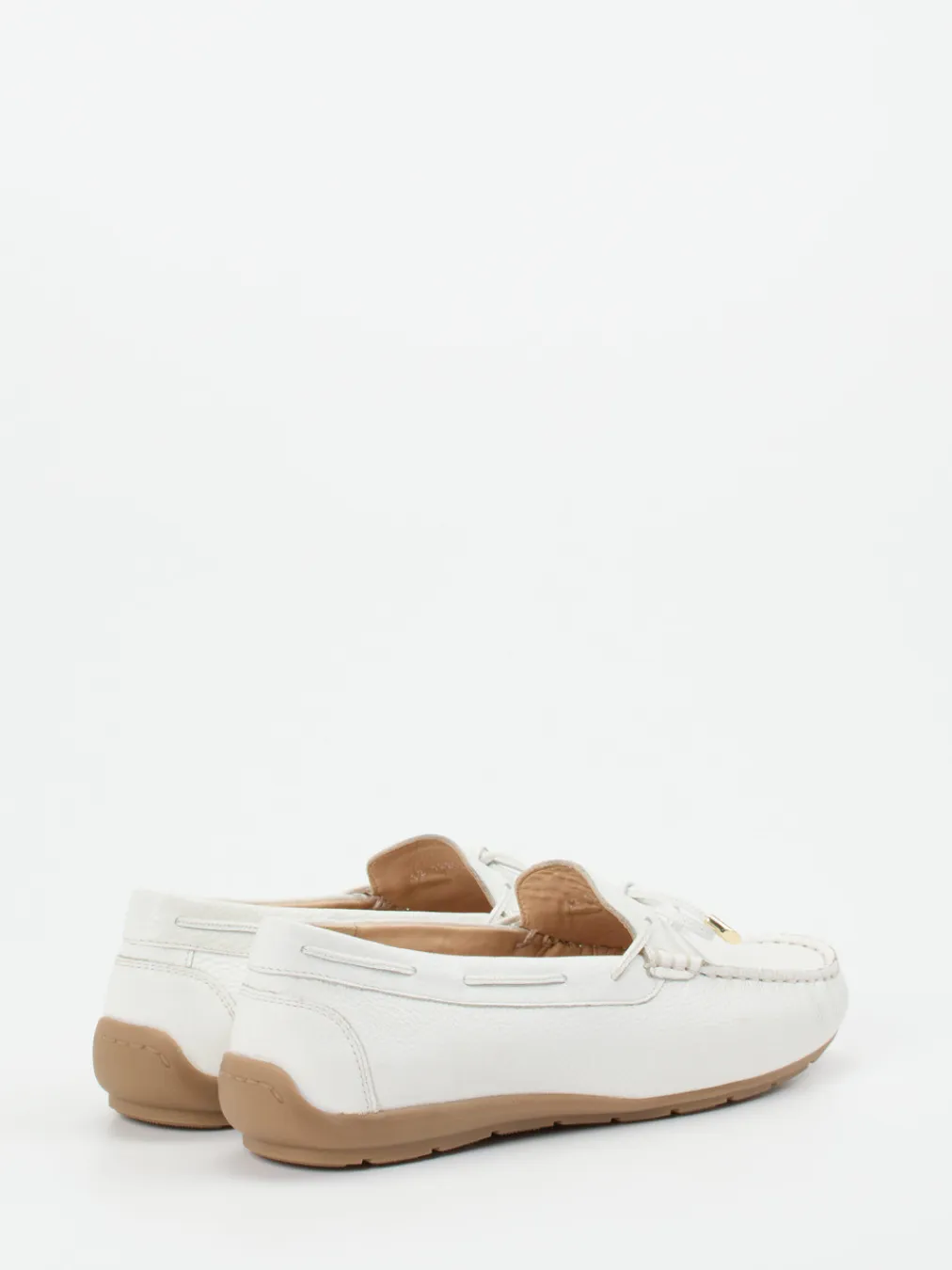 – Mokassin aus Hirschleder in Offwhite-Ara Hot