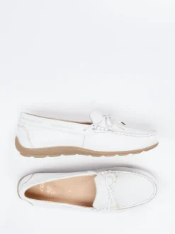 – Mokassin aus Hirschleder in Offwhite-Ara Hot