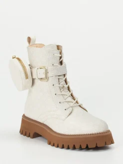 – Schnürboots aus geprägtem Leder in-Ara Hot