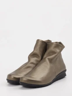 – Ankle Boots aus Metallicleder bronze-Arche