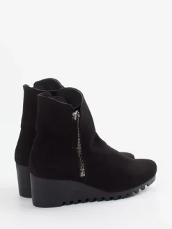 – Keilabsatz-Stiefelette aus Nubukleder-Arche New