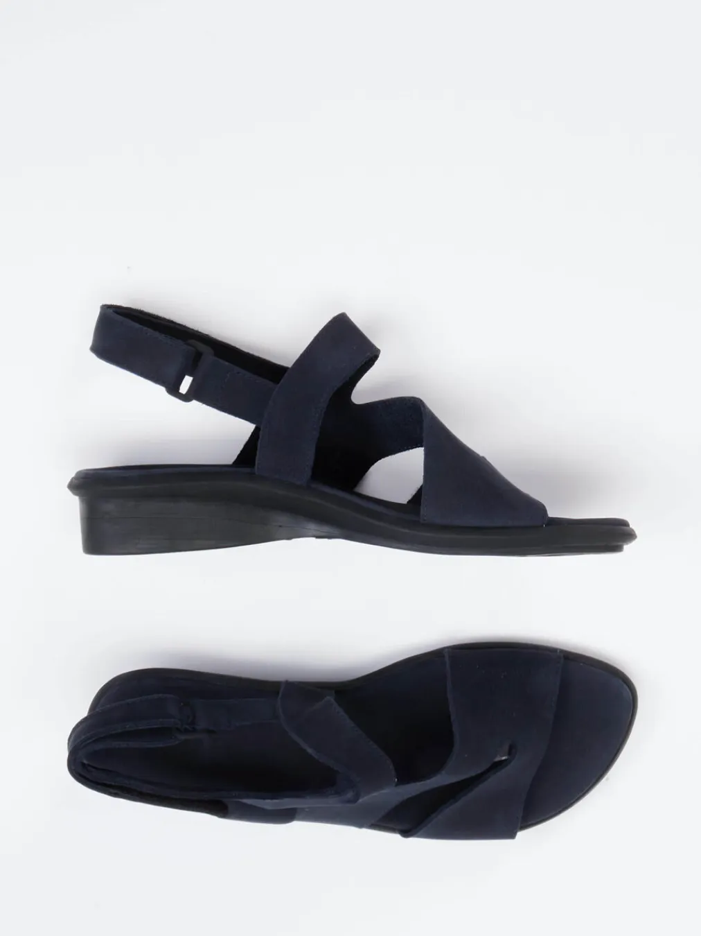 – Komfortsandale aus Nubukleder Dunkel-Arche New