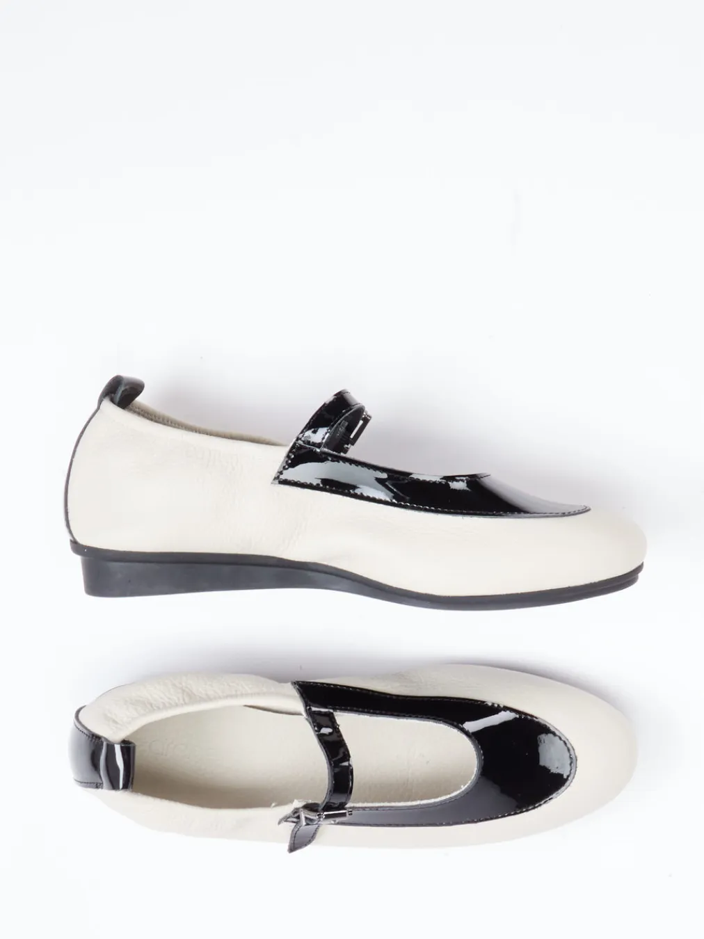 – Mary Jane Ballerinas aus Nubukleder creme-Arche Best