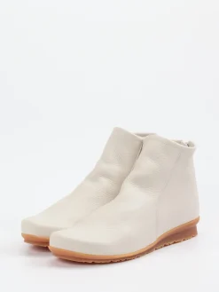 – Stiefelette aus genarbtem Leder cremeweiß-Arche Hot