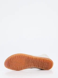 – Stiefelette aus genarbtem Leder cremeweiß-Arche Hot