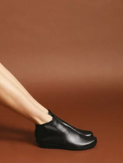 – Stiefeletten aus Metallicleder in Schwarz-Arche Sale