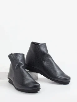 – Stiefeletten aus Metallicleder in Schwarz-Arche Sale