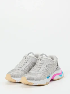 – Chunky Sneaker aus Metallicleder mit Strass-ASH Hot