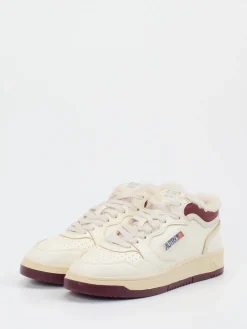 – Sneaker aus Leder creme mit Fütterung-Autry New