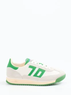 – Retro-Runner aus Veloursleder und Textil-Back 70