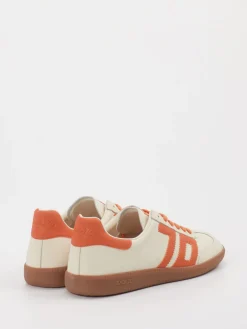 – Retro-Sneaker aus Kalbleder cremeweiß-Back 70 Clearance