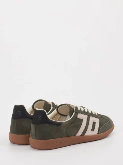 – Retro-Sneaker aus Veloursleder oliv-Back 70 Best