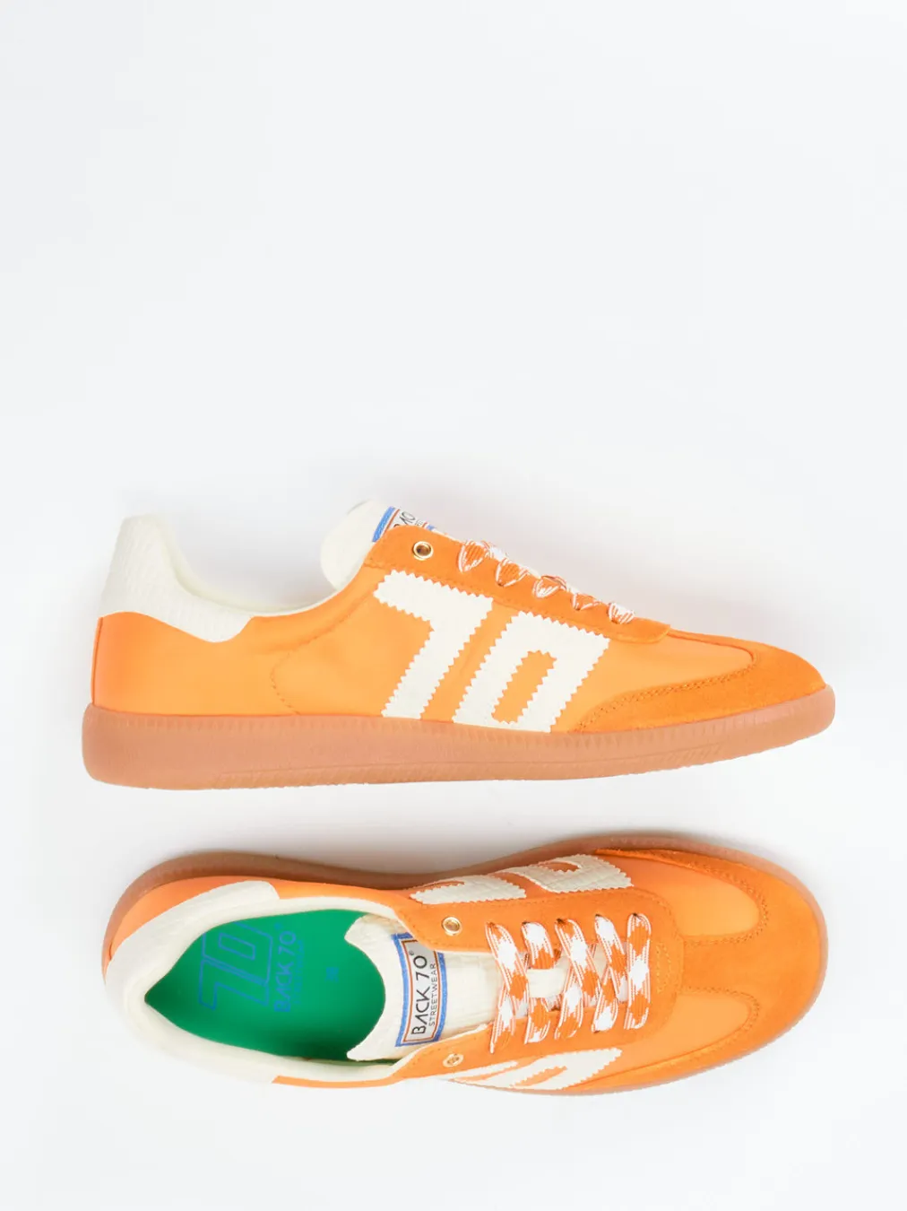 – Retro-Sneaker aus Velour/Textil-Back 70