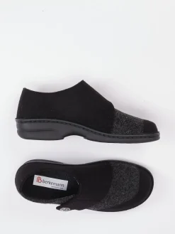 – Hausschuh aus Wolle in Anthrazitgrau-Berkemann Outlet