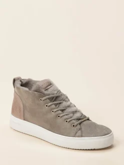 – Sneaker aus Veloursleder mit Lammfellfutter-Blackstone Sale