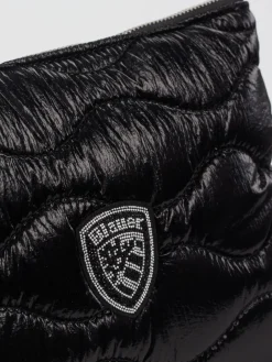 – Clutch aus Textil in glänzend-Blauer Best