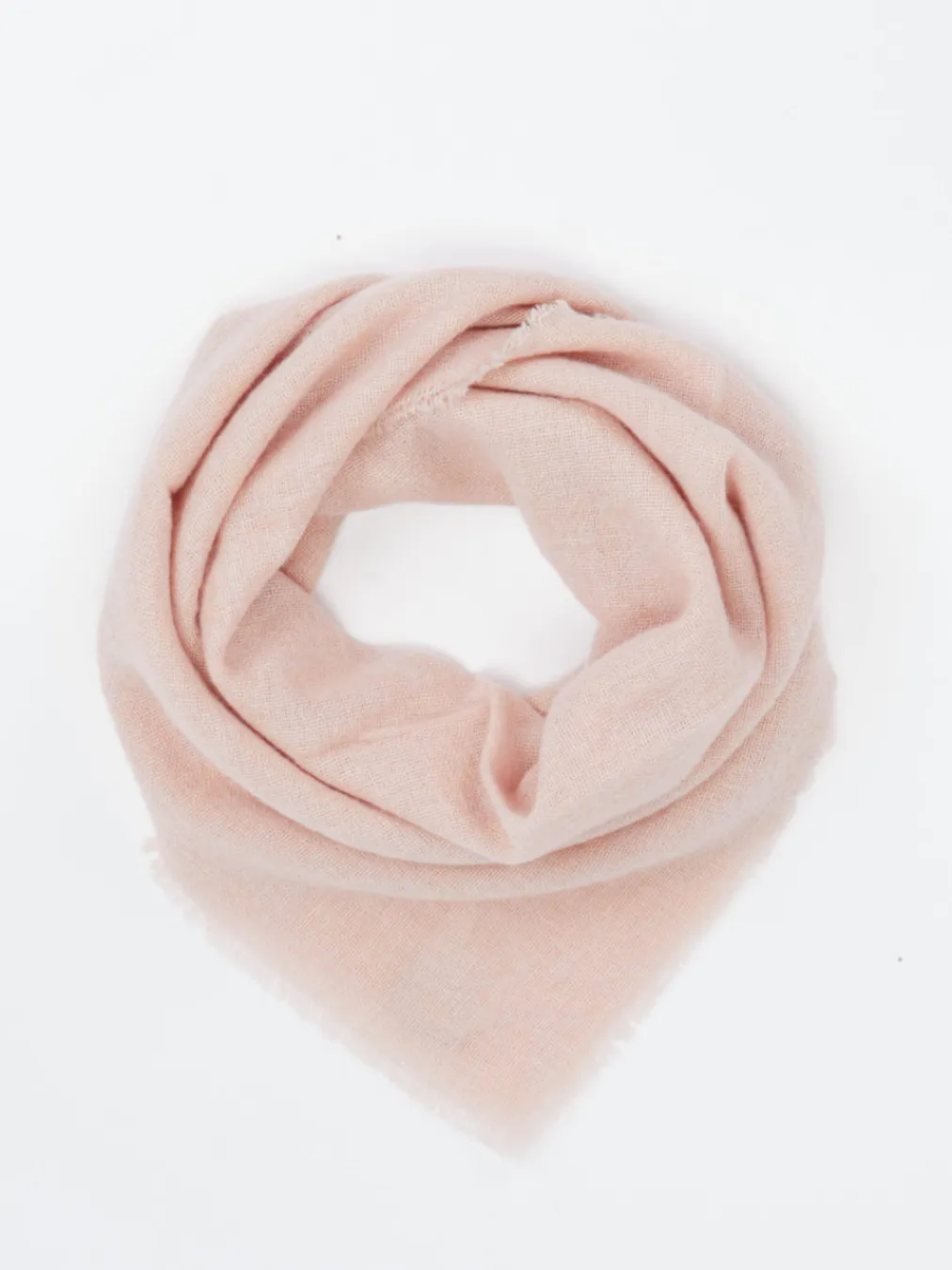 – Dreieckstuch aus Kaschmir-Mix Rosé-Blui