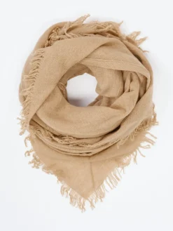 – Dreieckstuch aus Textil in Sandbeige-Blui New