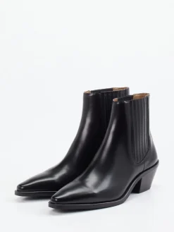 – Chelsea-Stiefeletten aus Glattleder-Boss Discount