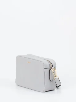 – Crossbody Bag aus Kalbleder in Hell-Boss