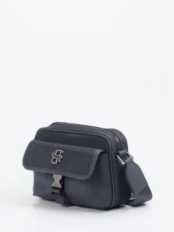 – Crossbody Bag aus recyceltem Textil Dunkel-Boss Hot